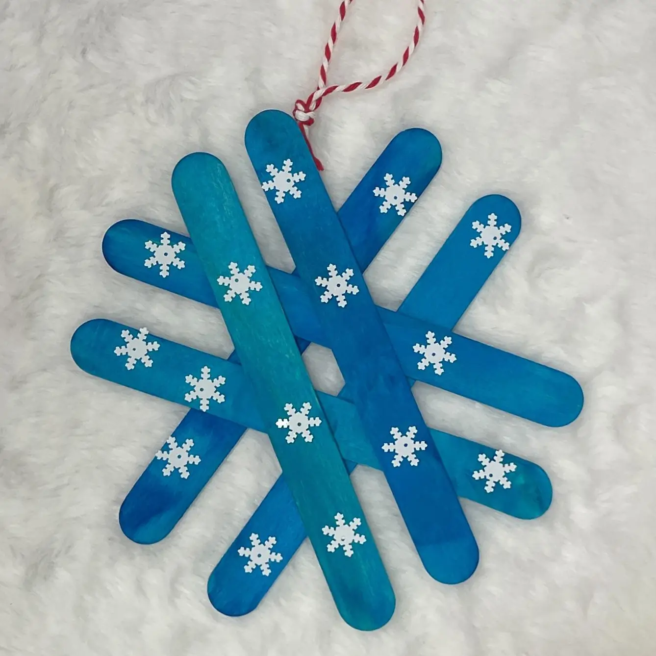 Snowflake Popsicle Stick Craft