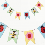 spring bunting for easter crafts