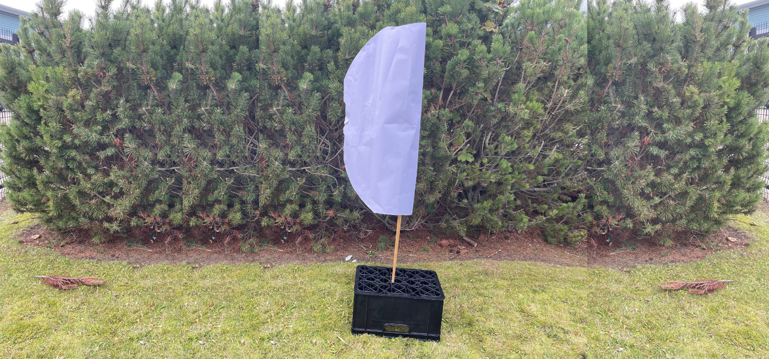 role play sail boat made using a crate