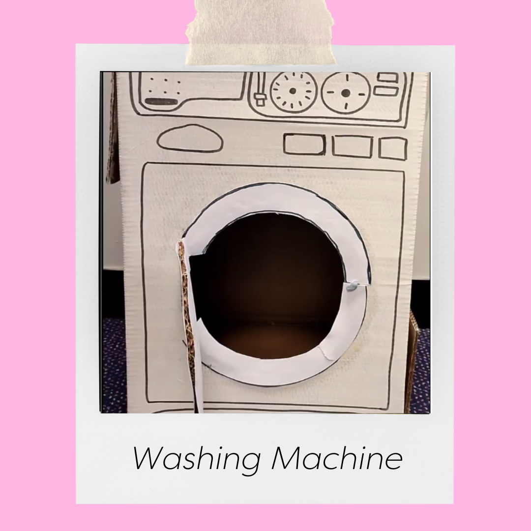 DIY washing machine made of cardboard