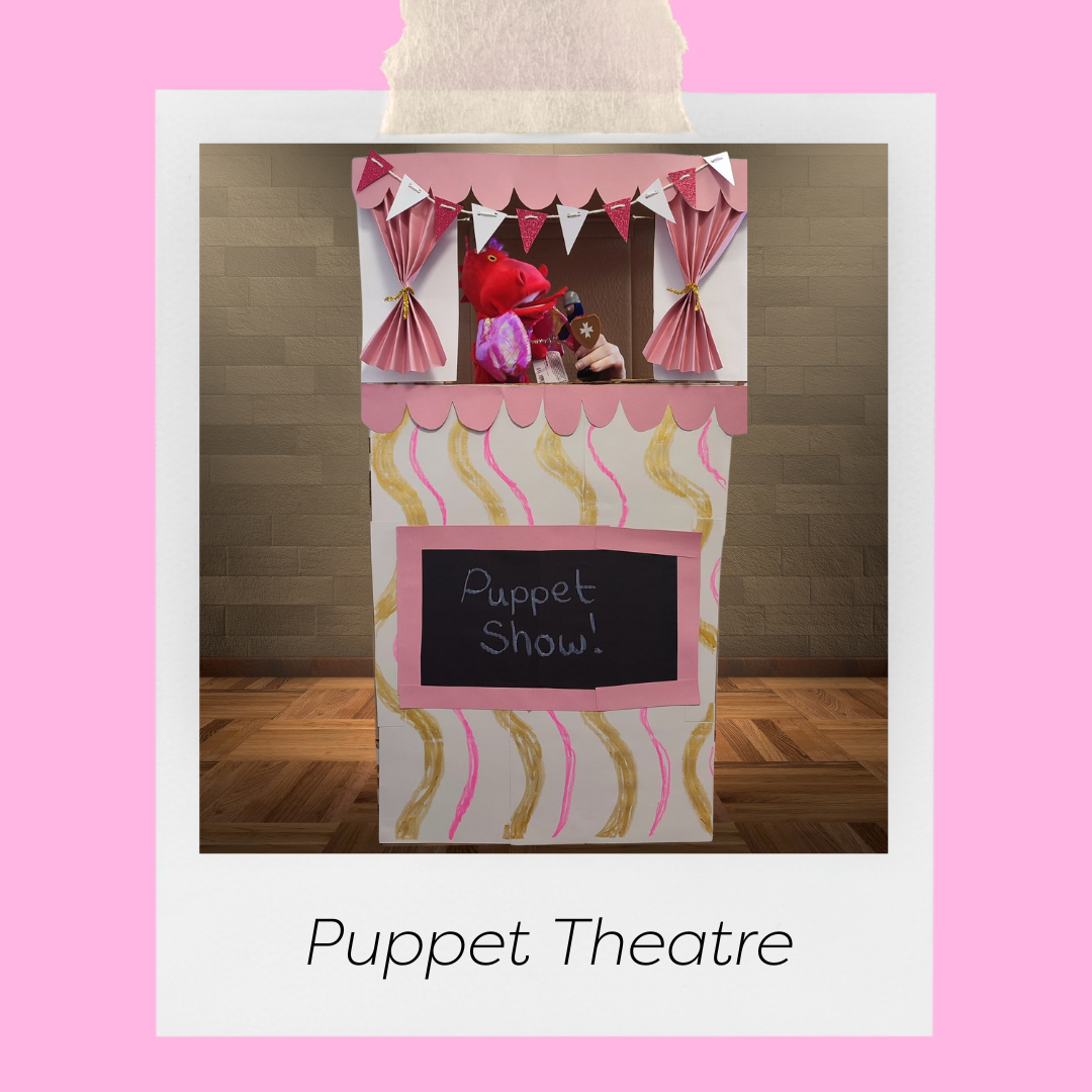 puppet theatre made from boxes