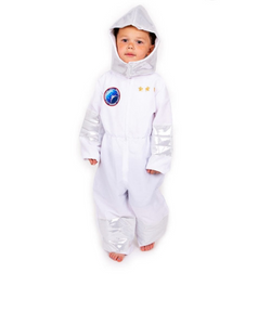 child dressed as an astronaut