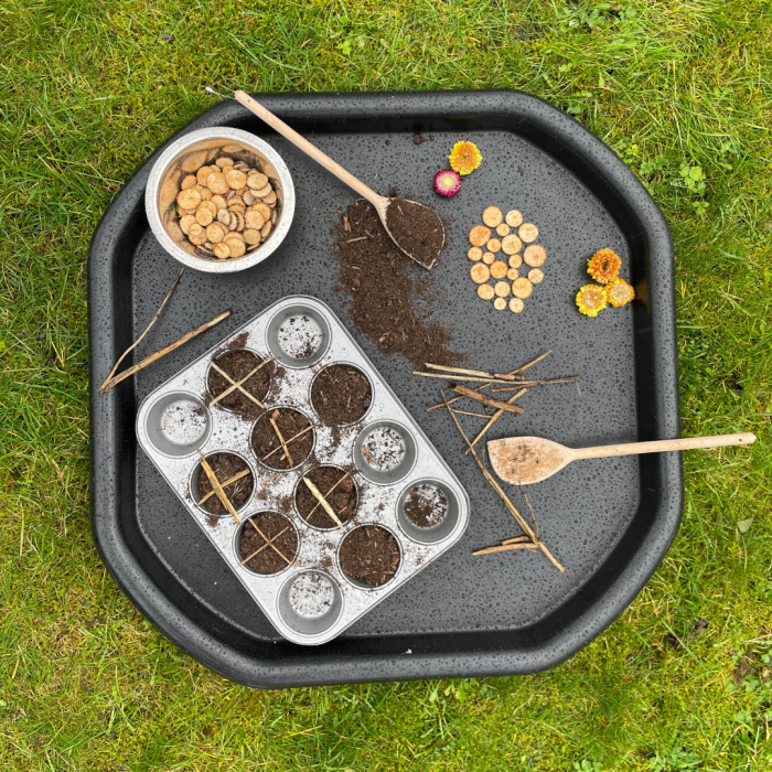 Mud kitchen hot cross buns