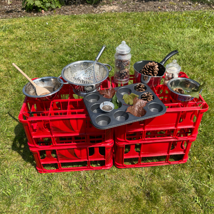 Mud kitchen or potion making 